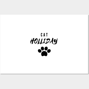 Cat holiday gift t shirt design Posters and Art